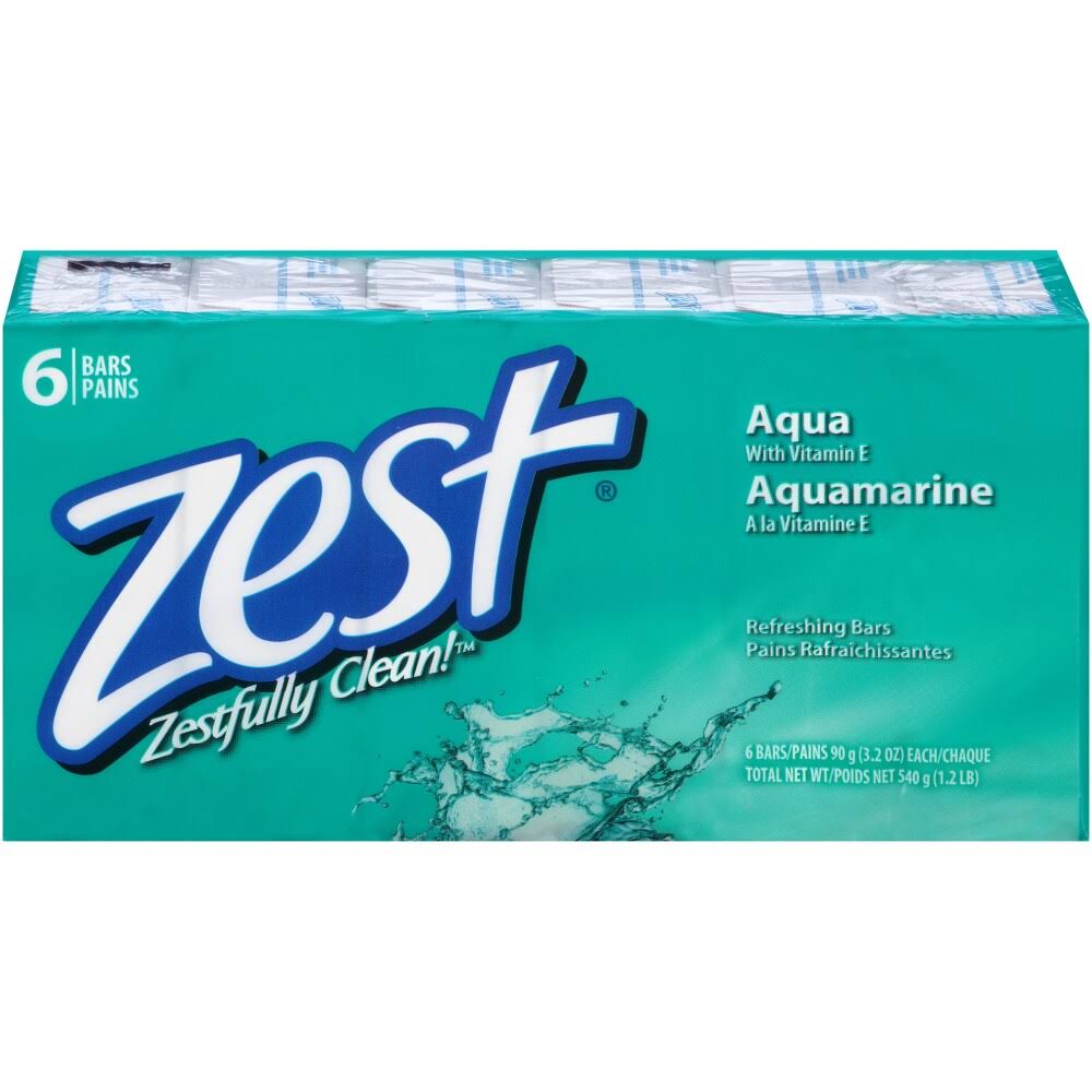 Aguamarine Zest Bar Soap - 6pk