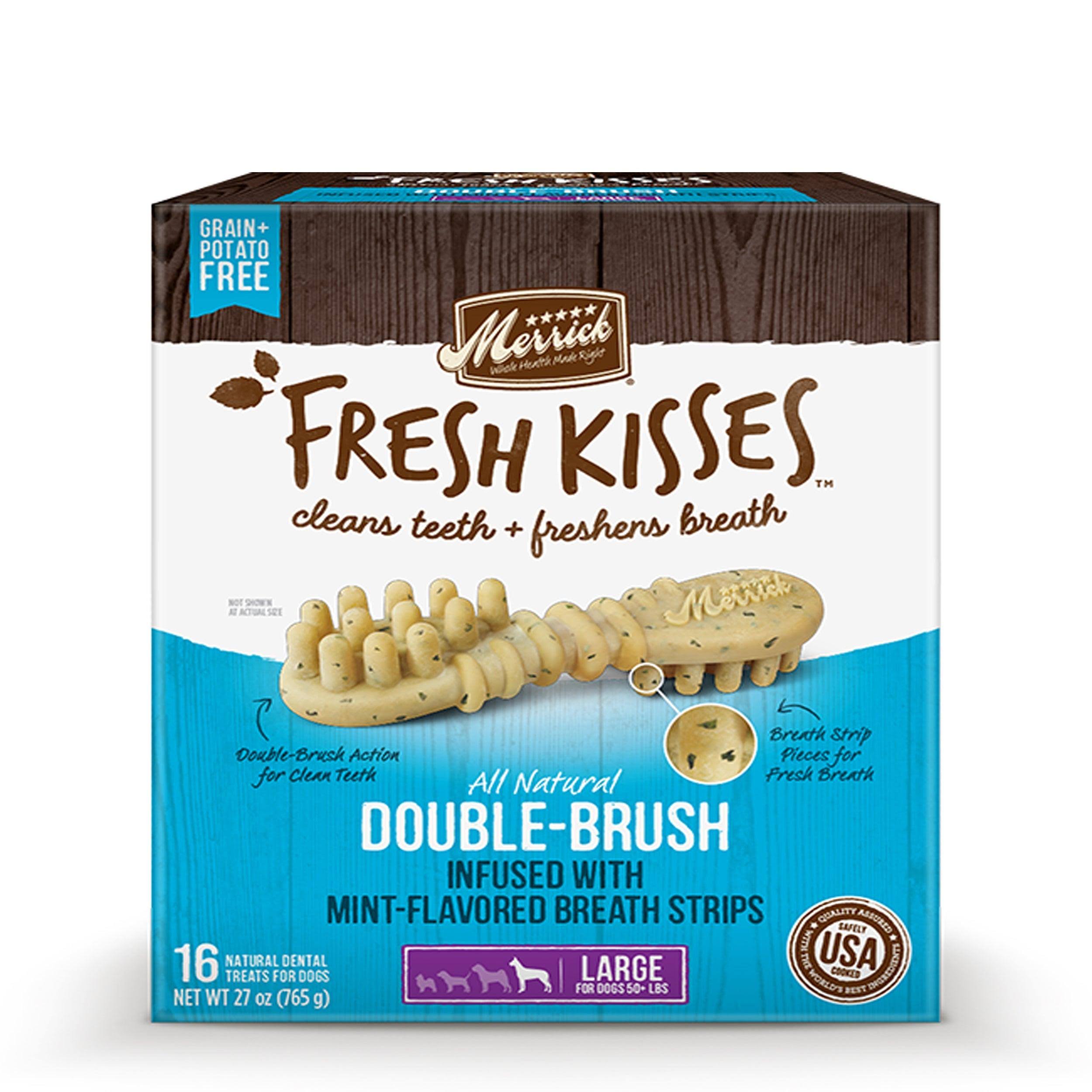Merrick Fresh Kisses Mint Breath Strips Large - 27 oz