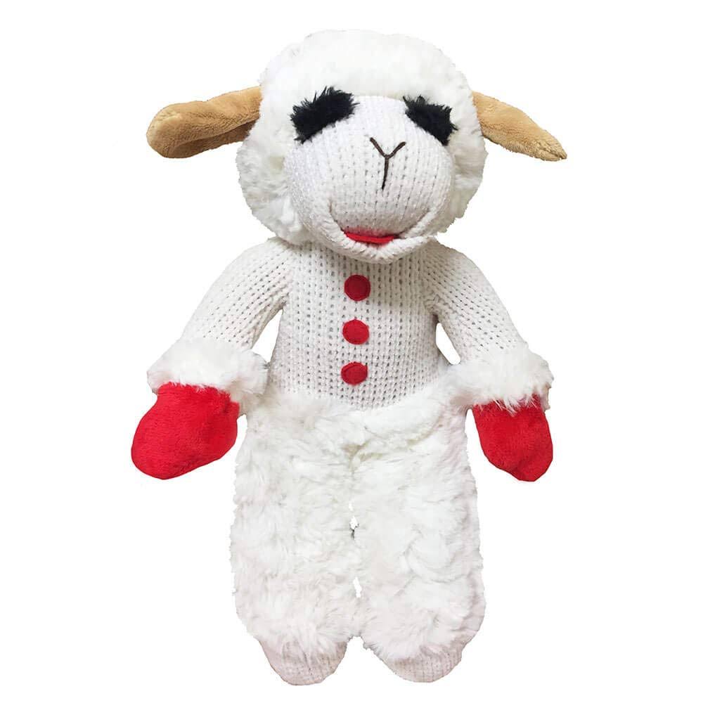 Multipet Lambchop Standing Plush Dog Toy 13'' with Squeaker