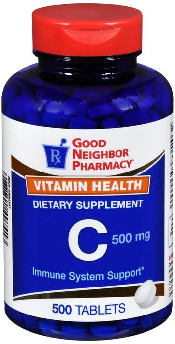 GNP Vitamin C 500 mg ascorbic acid dietary supplement 500 Tablets