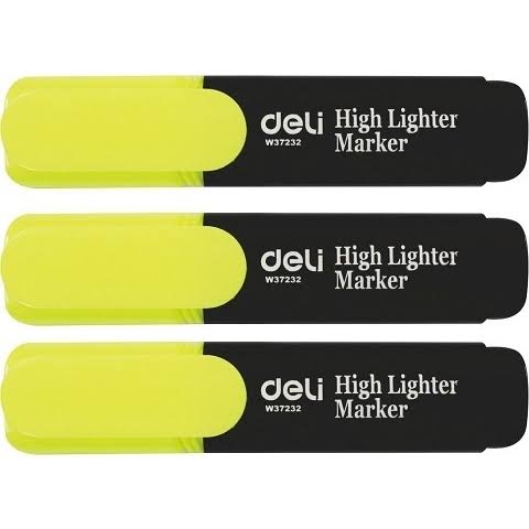 Deli Stationery Highlighter - Yellow