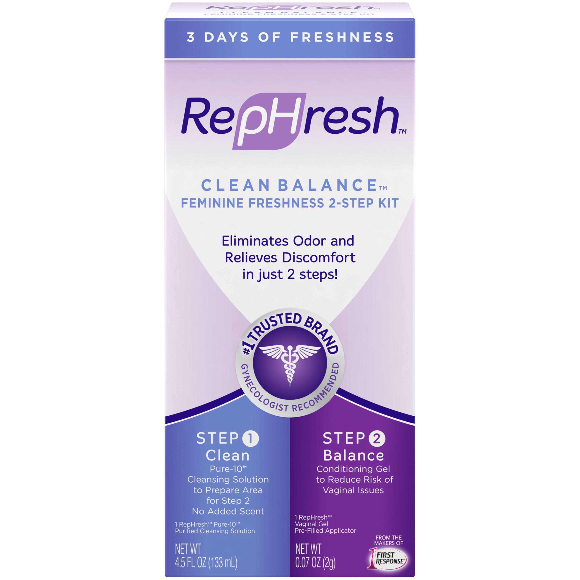 RepHresh Clean Balance Feminine Freshness Kit - 2ct