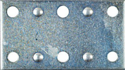 4 Pk., 2.5 x 1-3/8" Zinc Mending Plate, Spectrum, N220-103