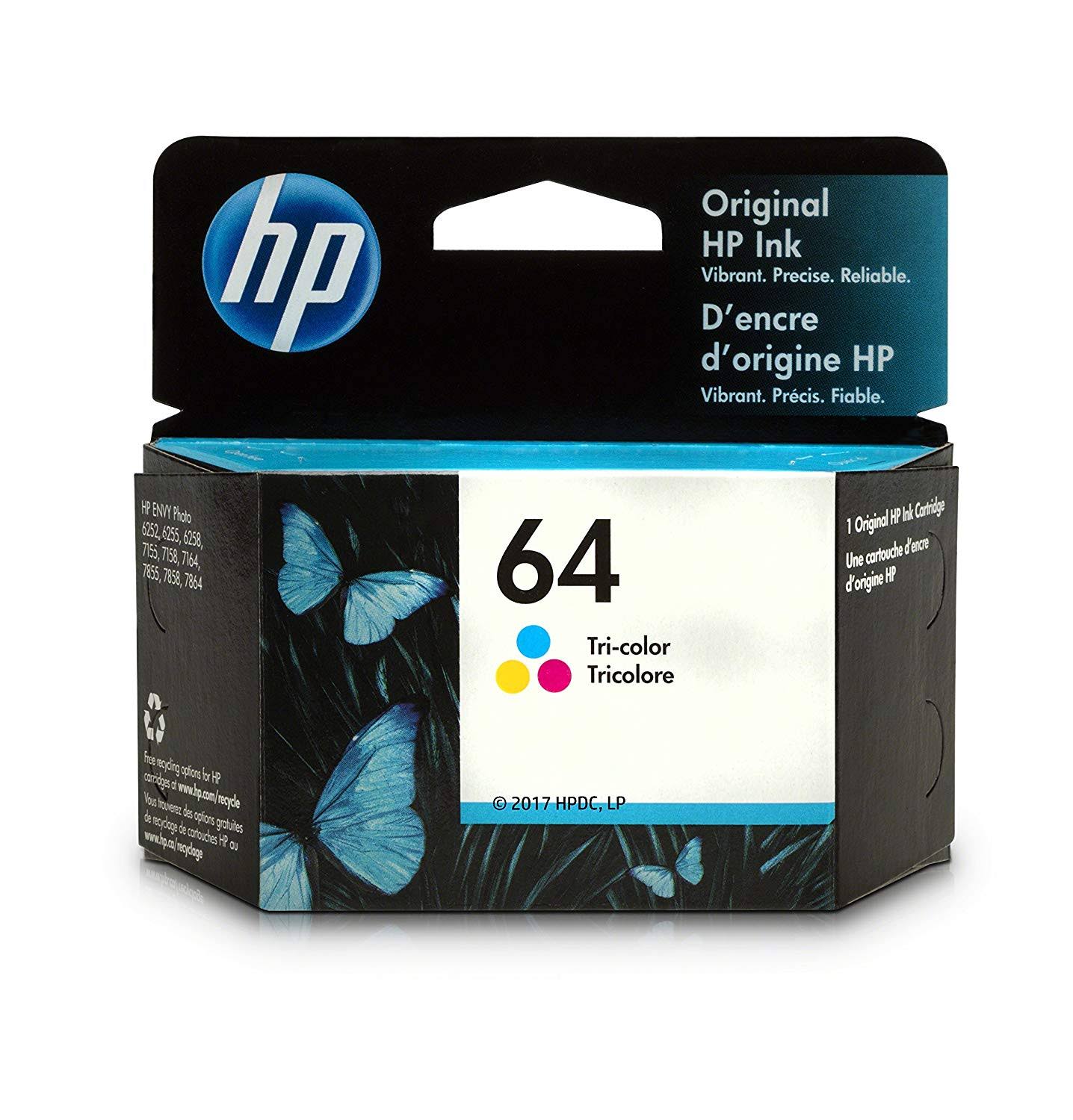 HP 64 Tri-Color Ink Cartridge