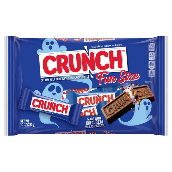 Crunch Fun Size Halloween Chocolate Candy Bars - 10 oz