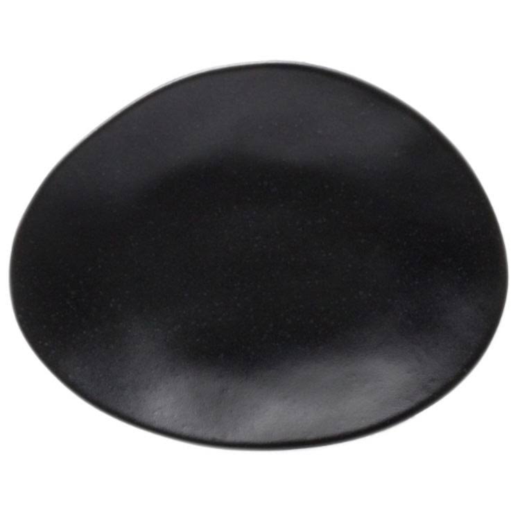 Costa Nova Platter Riviera Oval 6 inch Sable Noir Stoneware