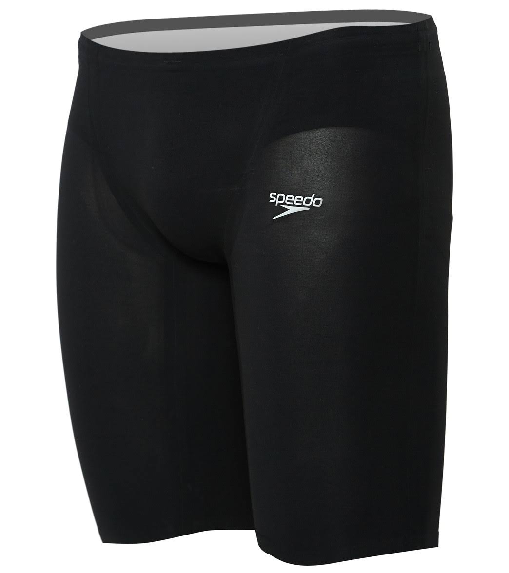 Speedo Men's Fastskin LZR Pure Valor Jammer Tech Suit Swimsuit - Black 22 | Nylon/Lycra - Swimoutlet.com