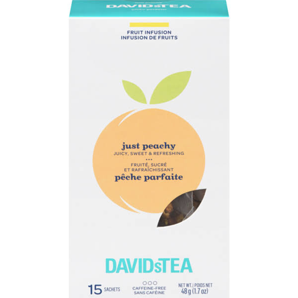 DAVIDsTEA Just Peachy Tea Sachets - 48 g