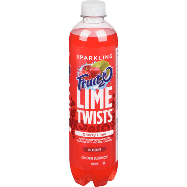 Fruit 2 O Sparkling Cherry Lime Twists Fruit Water