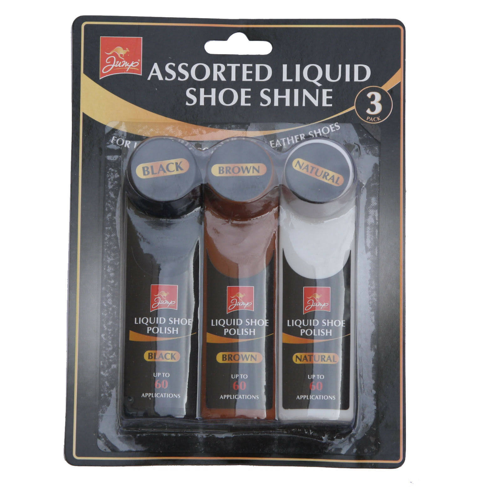 Jump Assorted Liquid Shoe Shine Kit - 3x45ml
