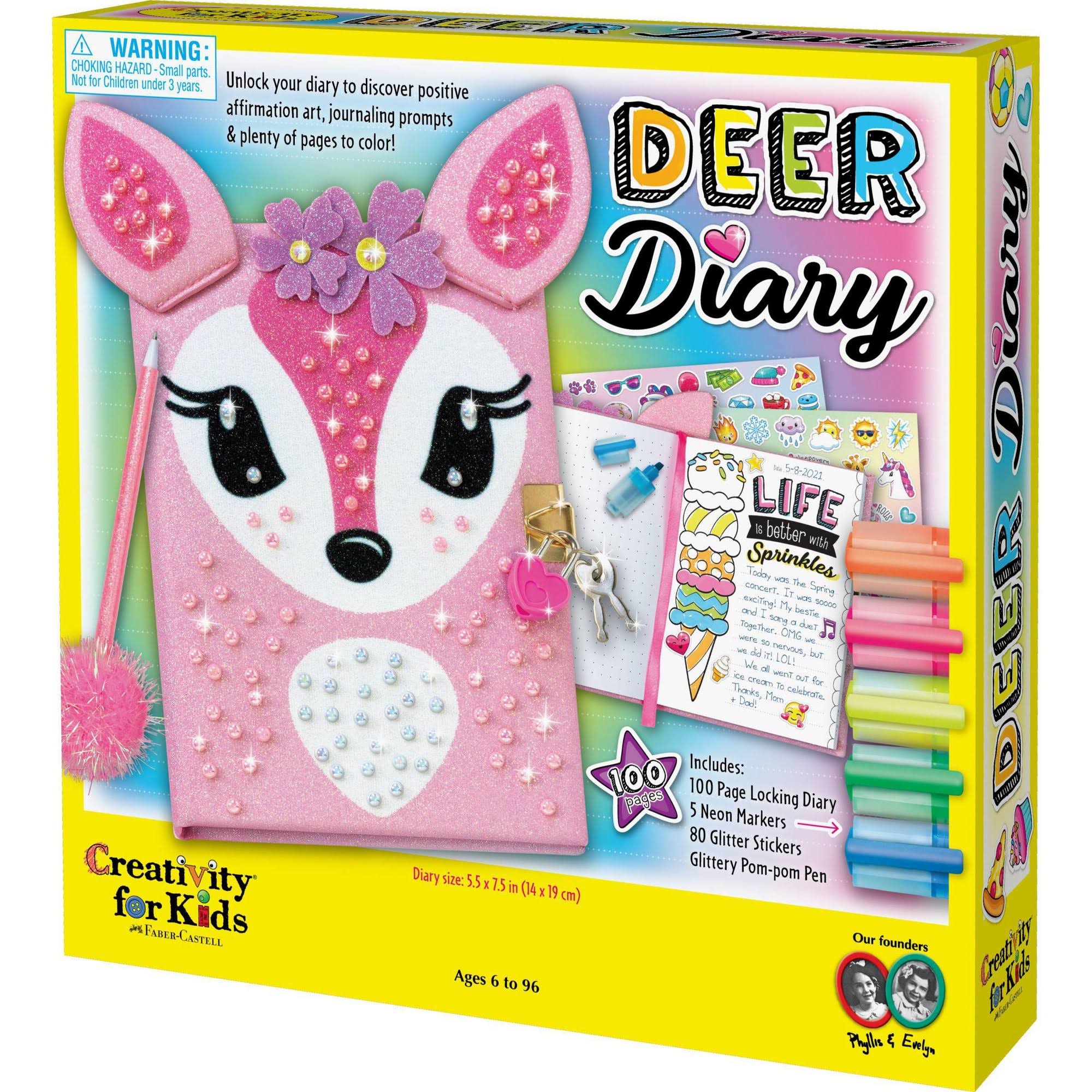 Creativity For Kids Deer Diary- Child Craft Kit For Boys and Girls
