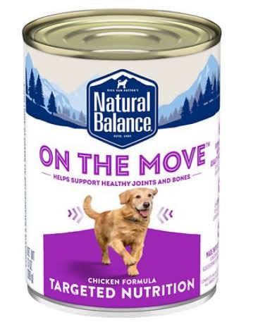 Natural Balance Targeted Nutrition On The Move Chicken Formula High Protein Canned Dog Food
