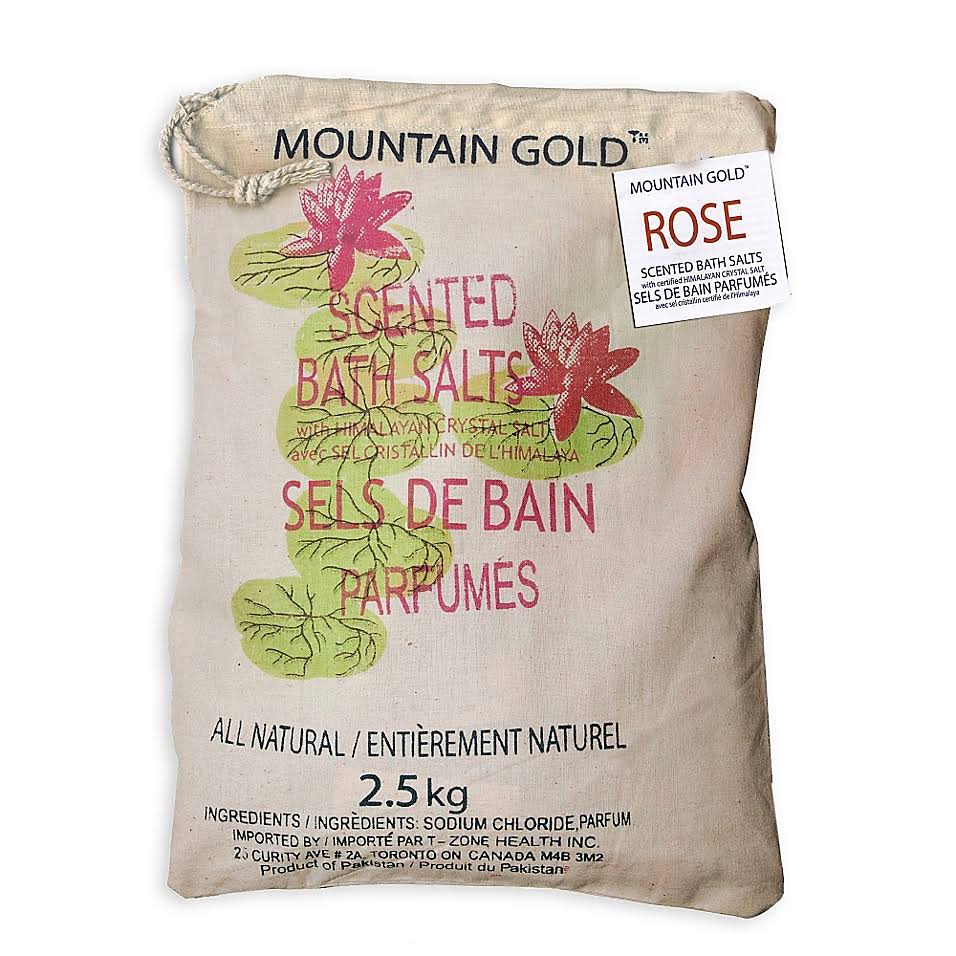 Mountain Gold 5.5 lb. Himalayan Bath Salts in Rose Red