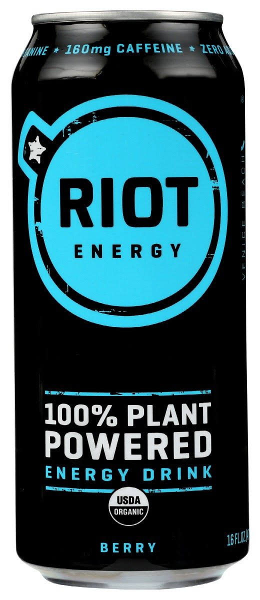 Riot Energy Energy Drink, Berry - 16 fl oz