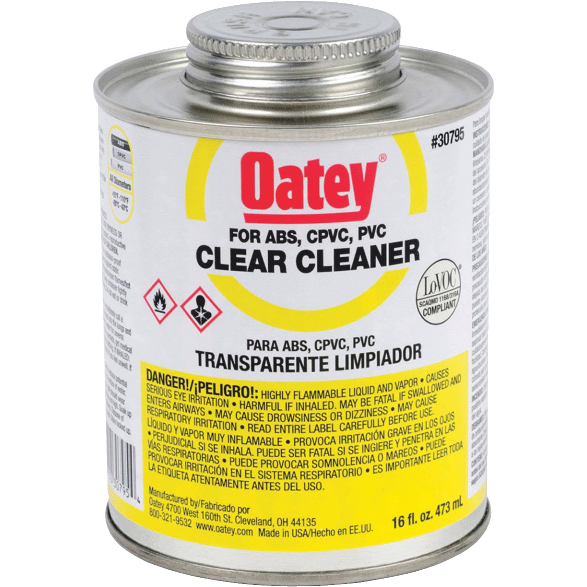 Oatey PVC Clear Cleaner - 473ml