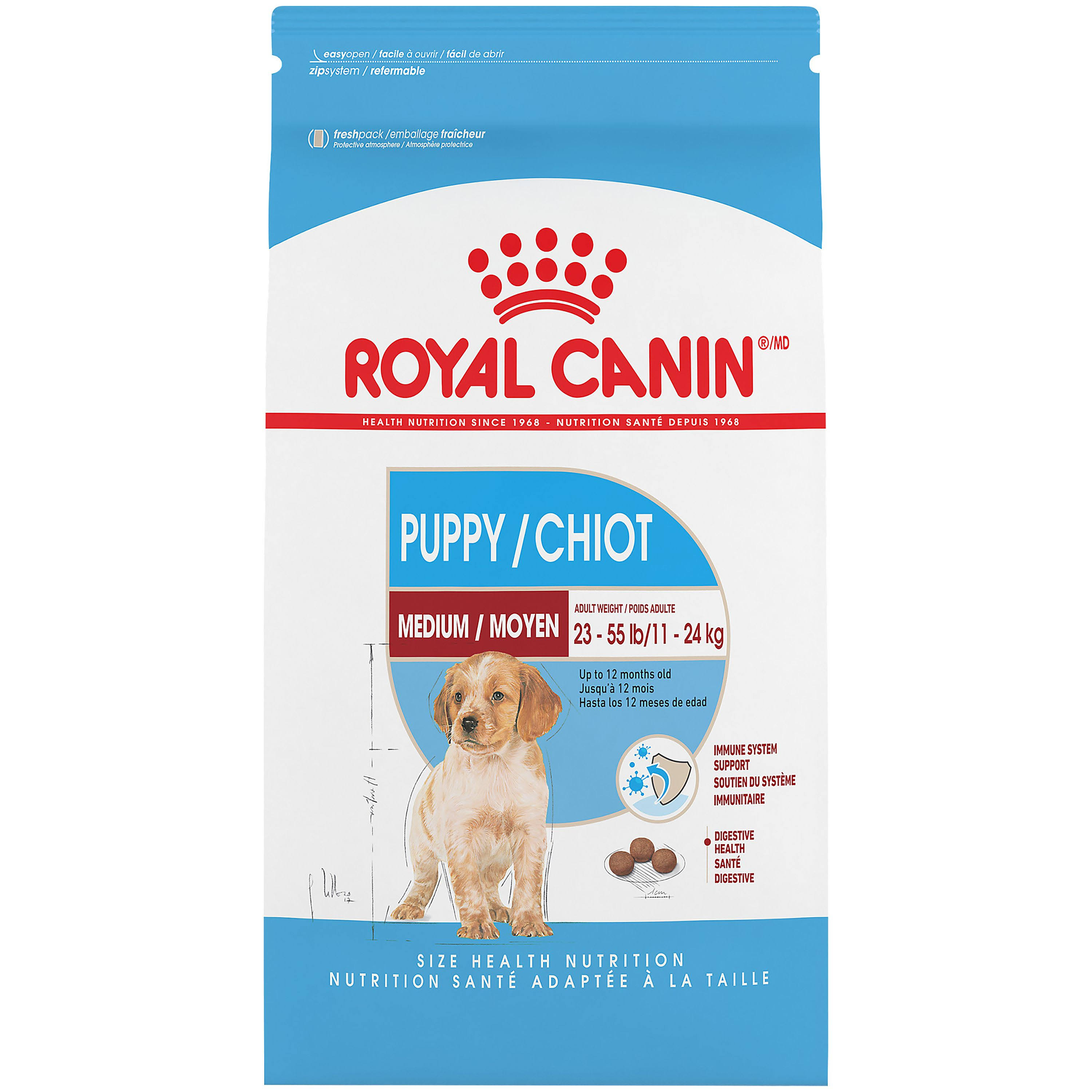 Royal Canin Medium Puppy Dry Dog Food - 30lbs