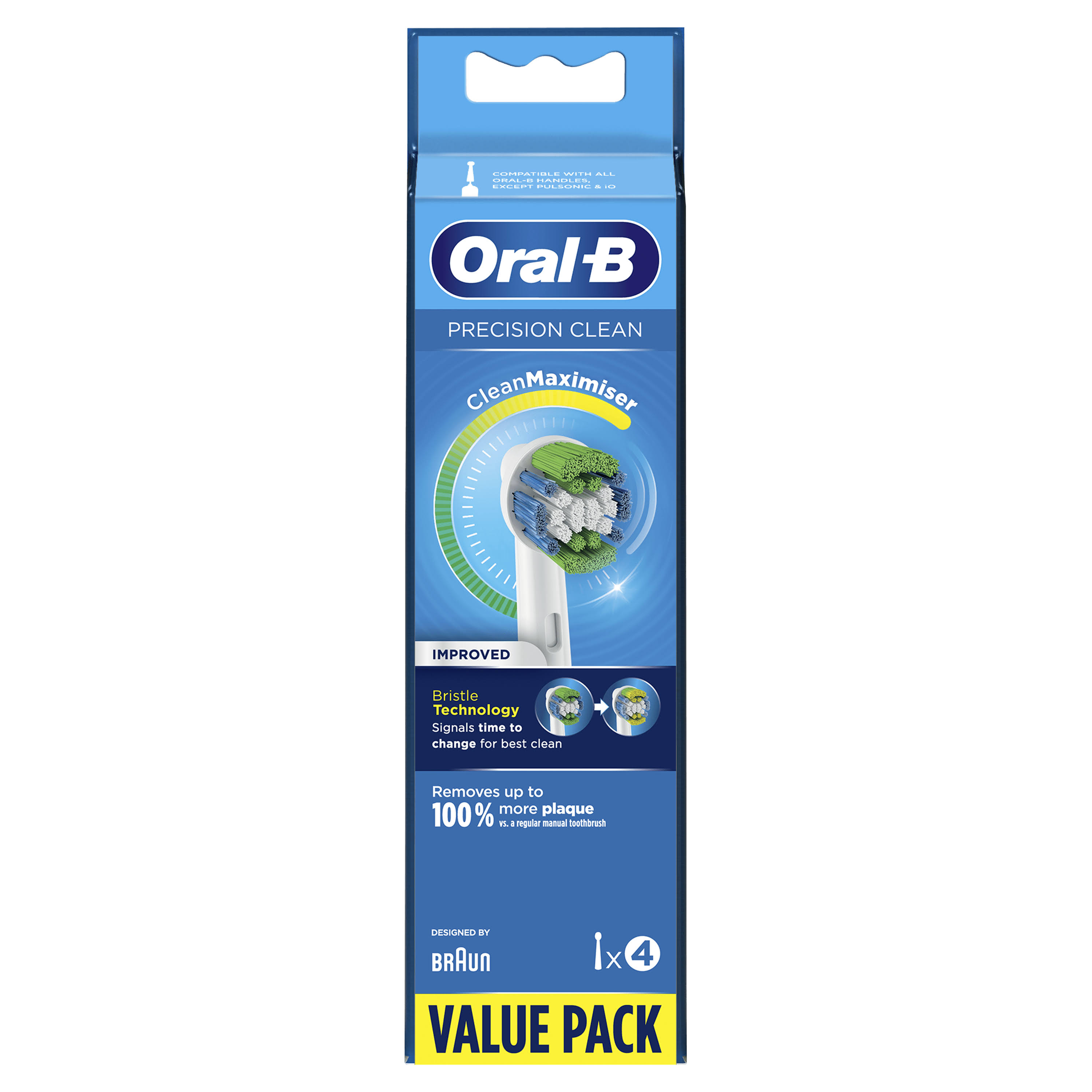 Oral-B Precision Clean Replacement Heads with CleanMaximiser Technology