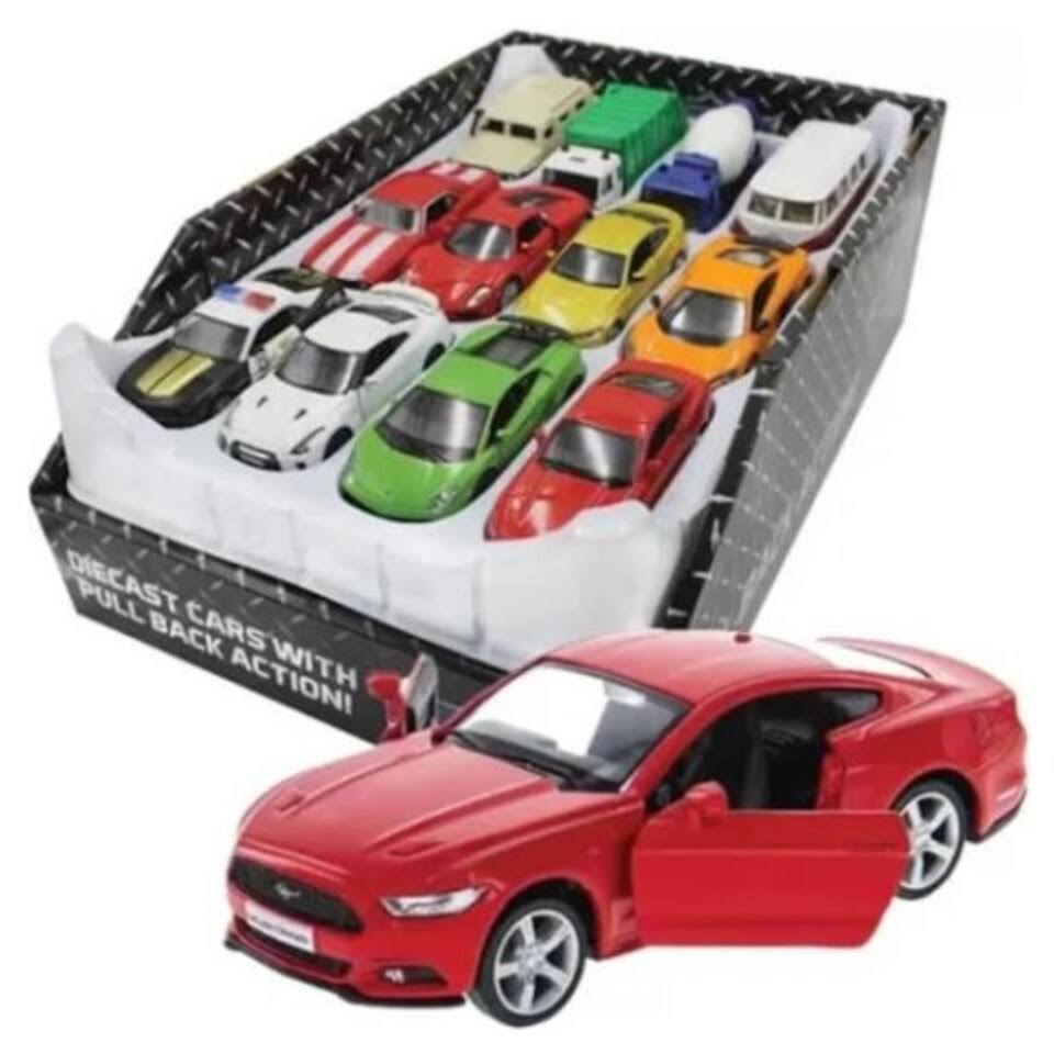 Die-Cast Pullback Toy Cars-Pack of 1