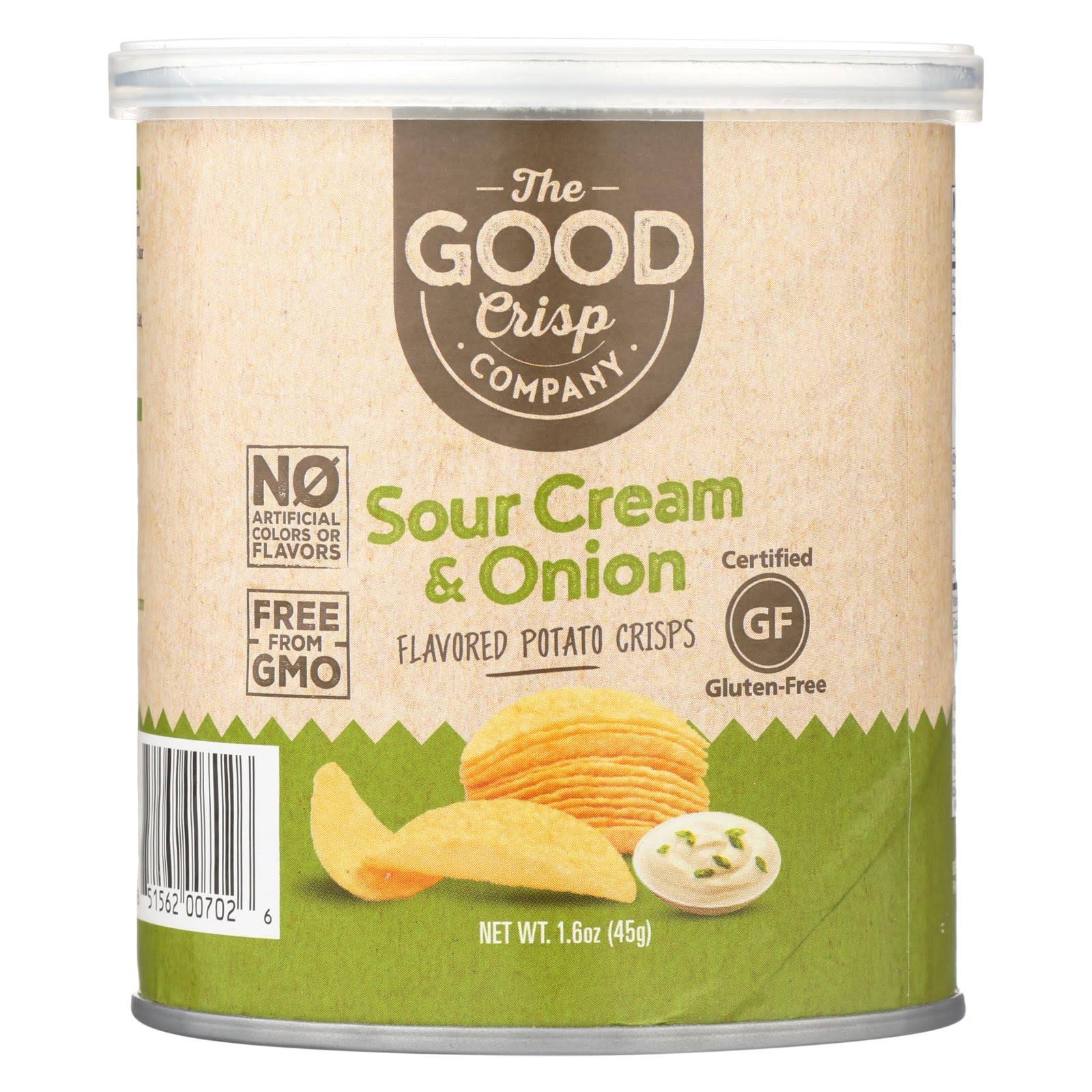 The Good Crisp Company Flavored Potato Crisps GlutenFree Sour Cream & Onion 1.6 oz.