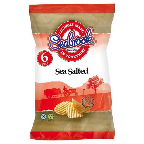 Seabrook Crinkle Cut Sea Salted Crisps 6 Pack 150g