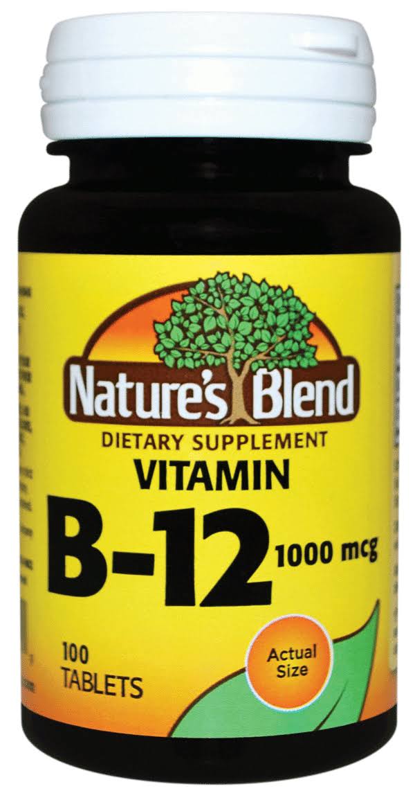Natures Blend Vitamin B12 1000 mcg Tablets 100ct (1-3 Unit)