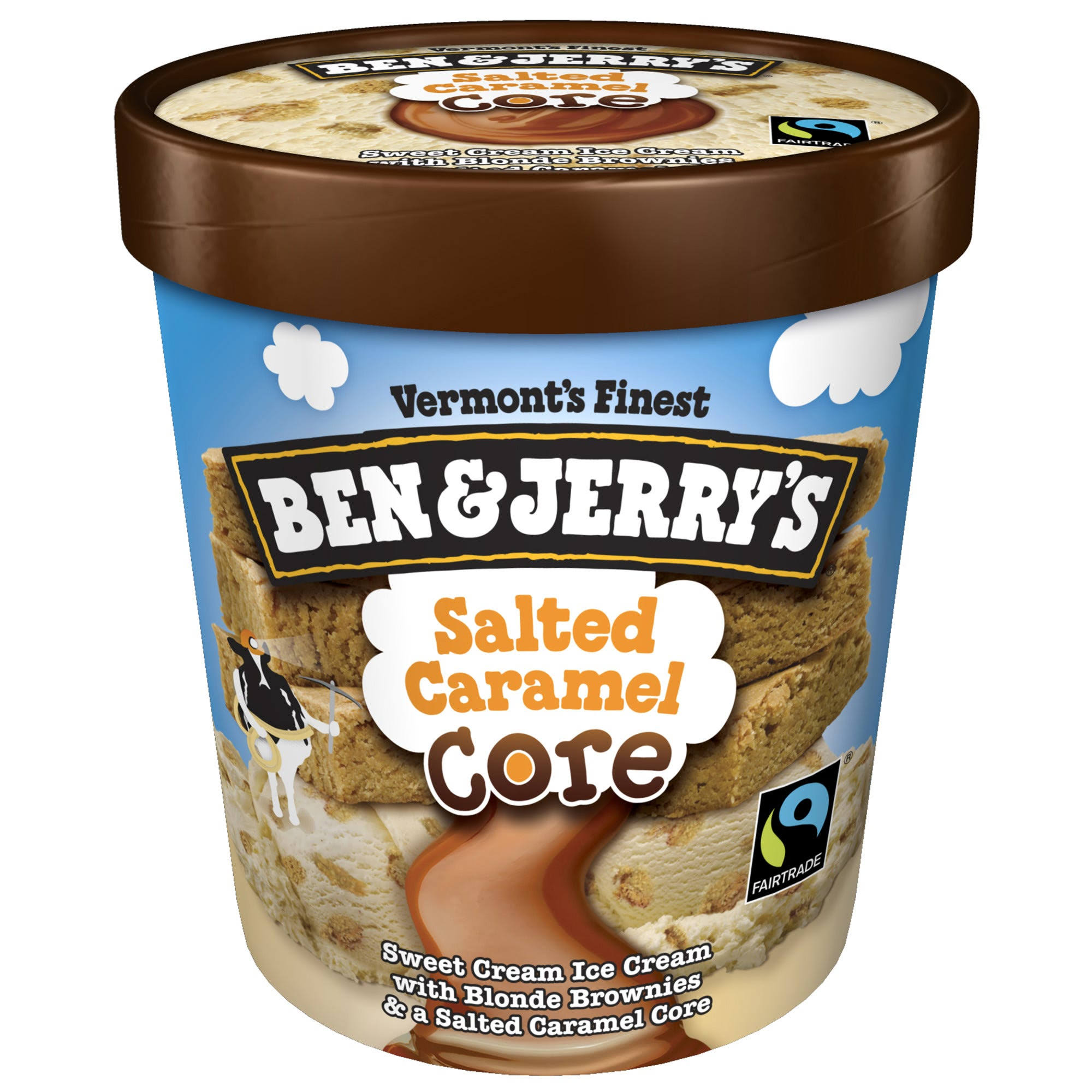Ben and Jerry's Ice Cream - Salted Caramel Core, 1 Pint