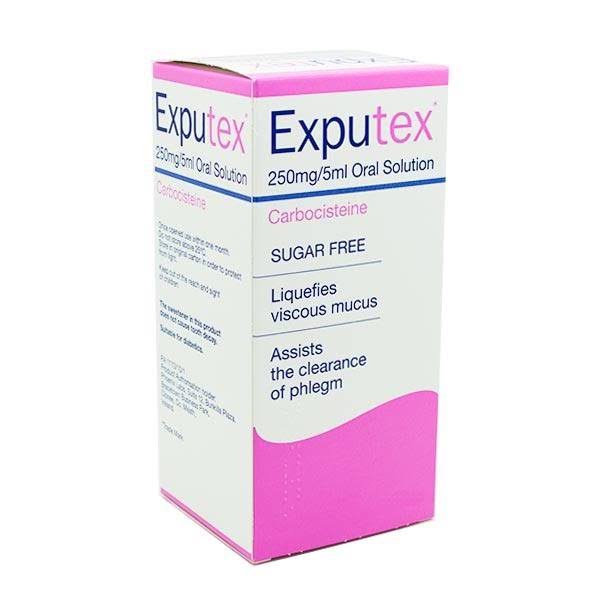 Exputex 250mg/5ml Oral Solution Sugar Free - Exputex - 300ml