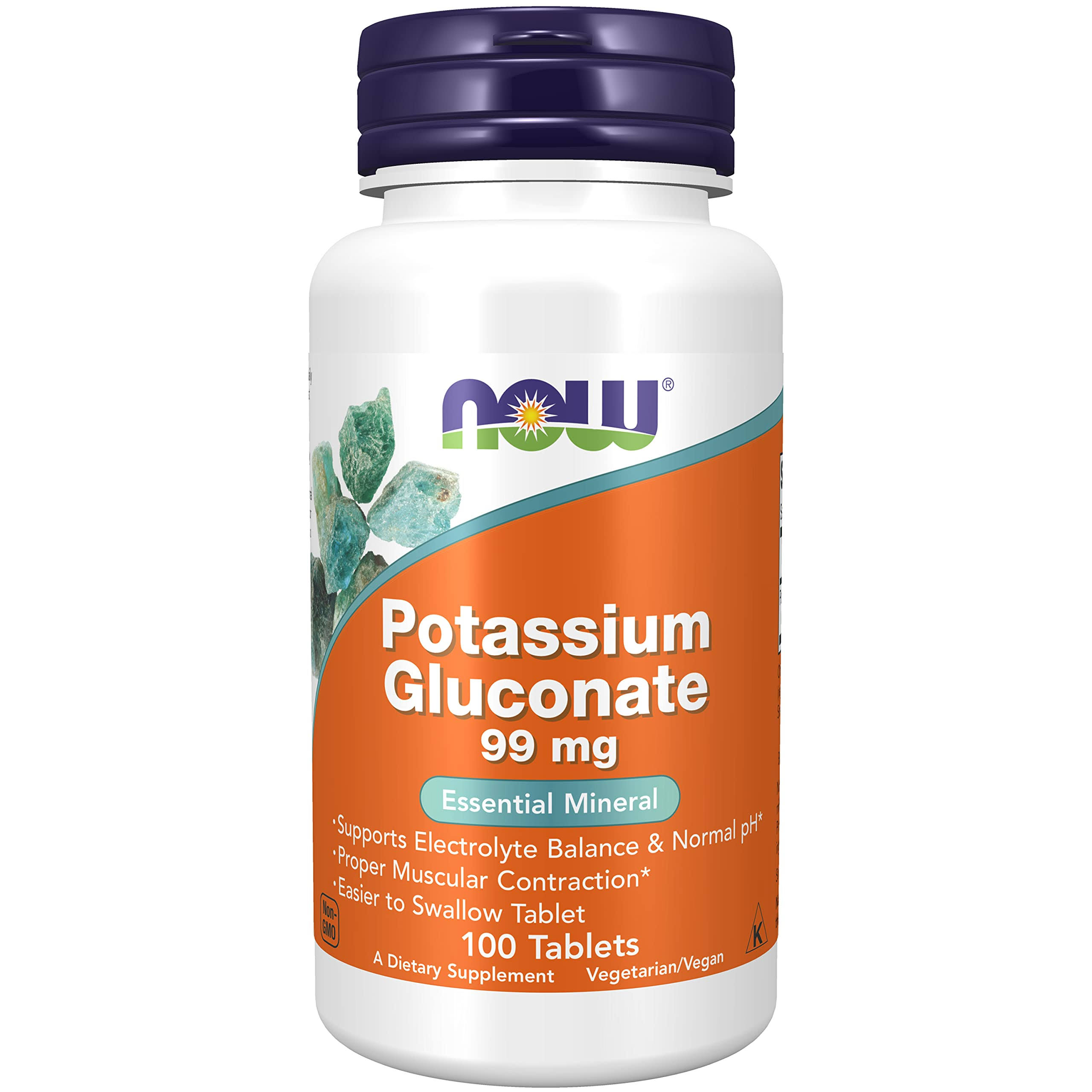 Now Foods Potassium Gluconate Supplement - 100 Tablets