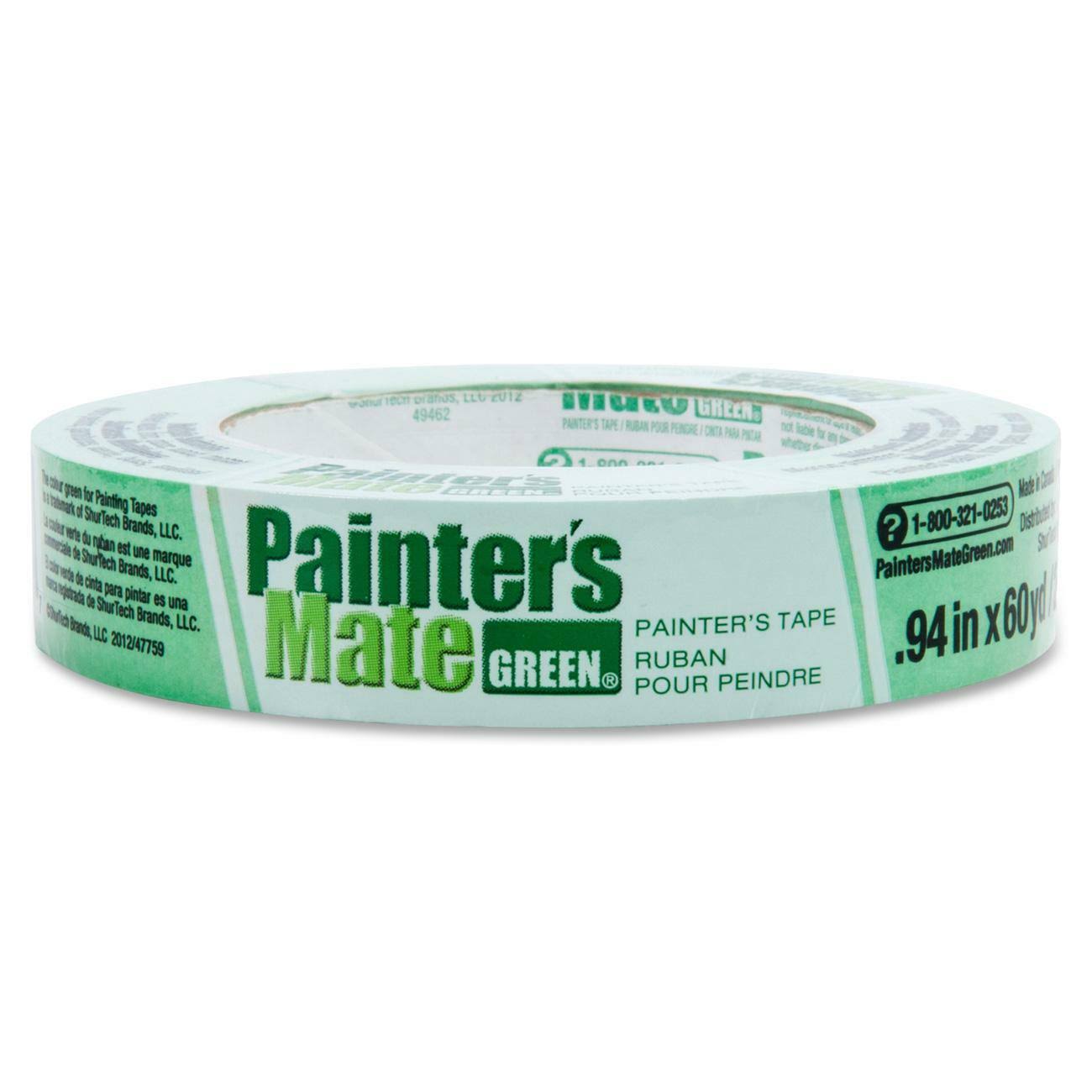 Painter's Mate Green Masking Tape - 0.94" x 60yds