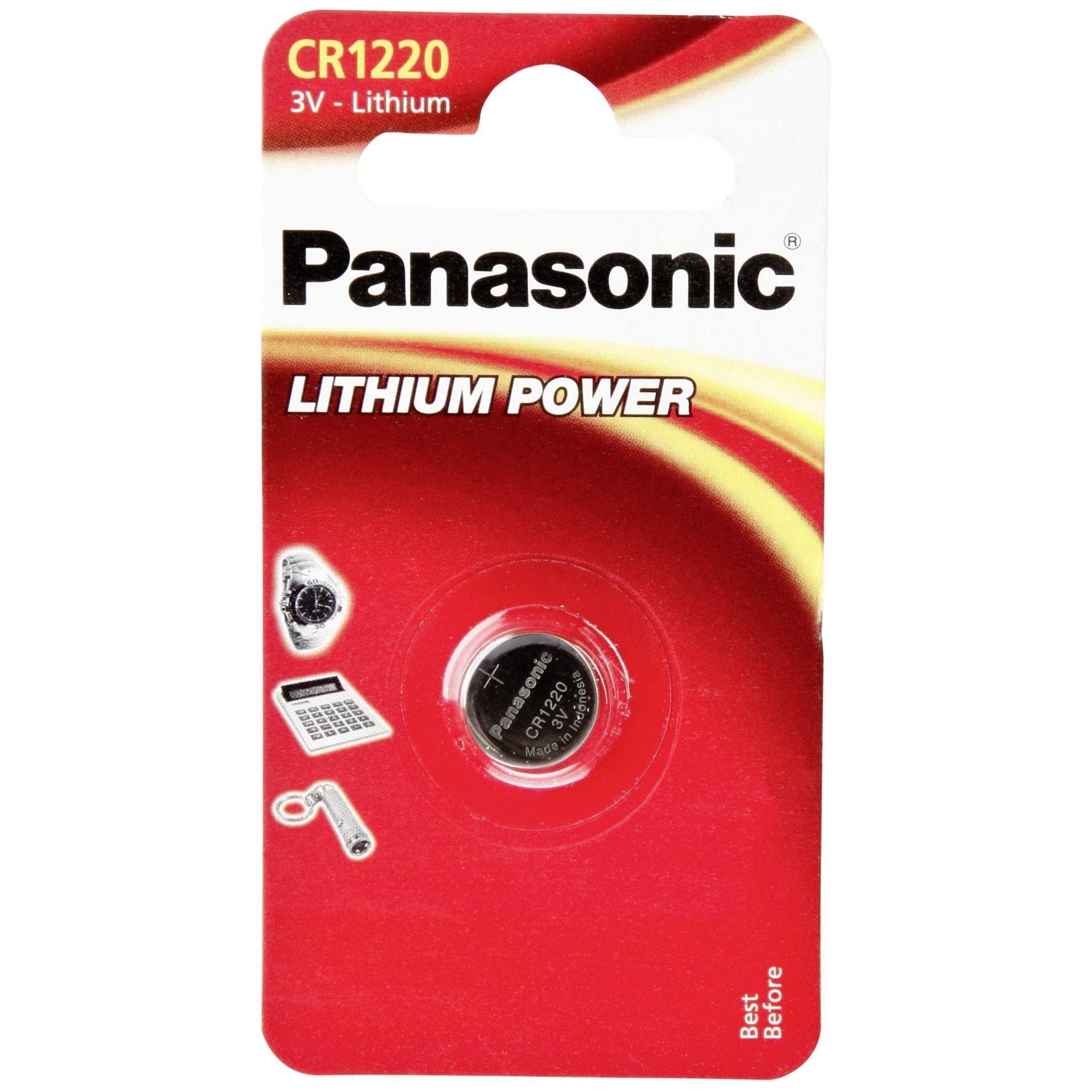 Panasonic 1 CR 1220 Lithium Power Batteries
