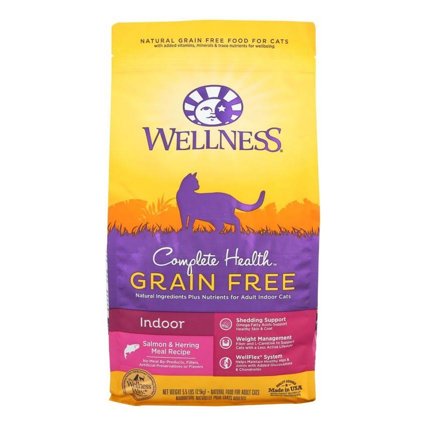Wellness Dry Cat Food Complete Health Grain Free Indoor Recipe -- 5.5 lbs