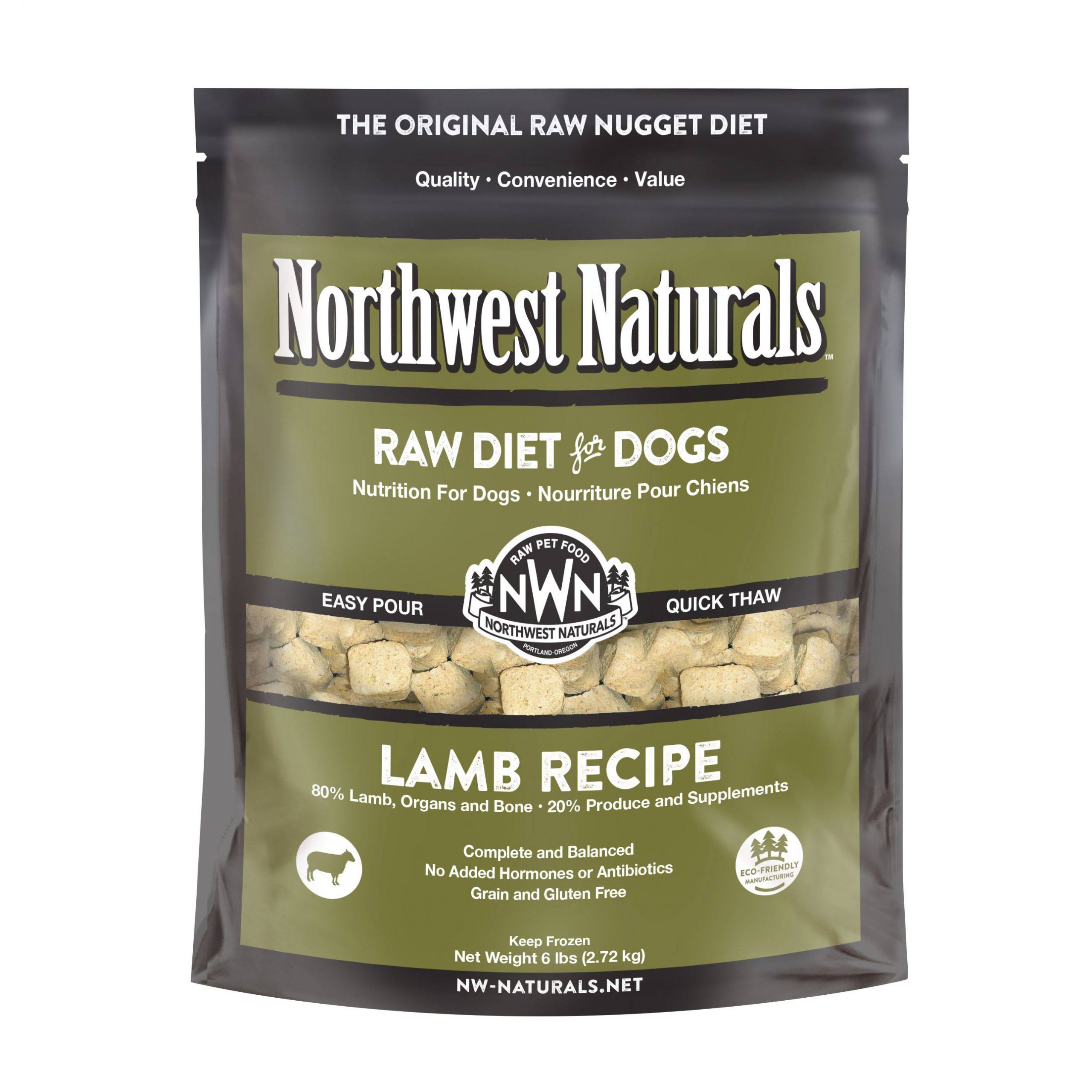Northwest Naturals Raw Frozen Lamb Nuggets Dog Food 6 lb