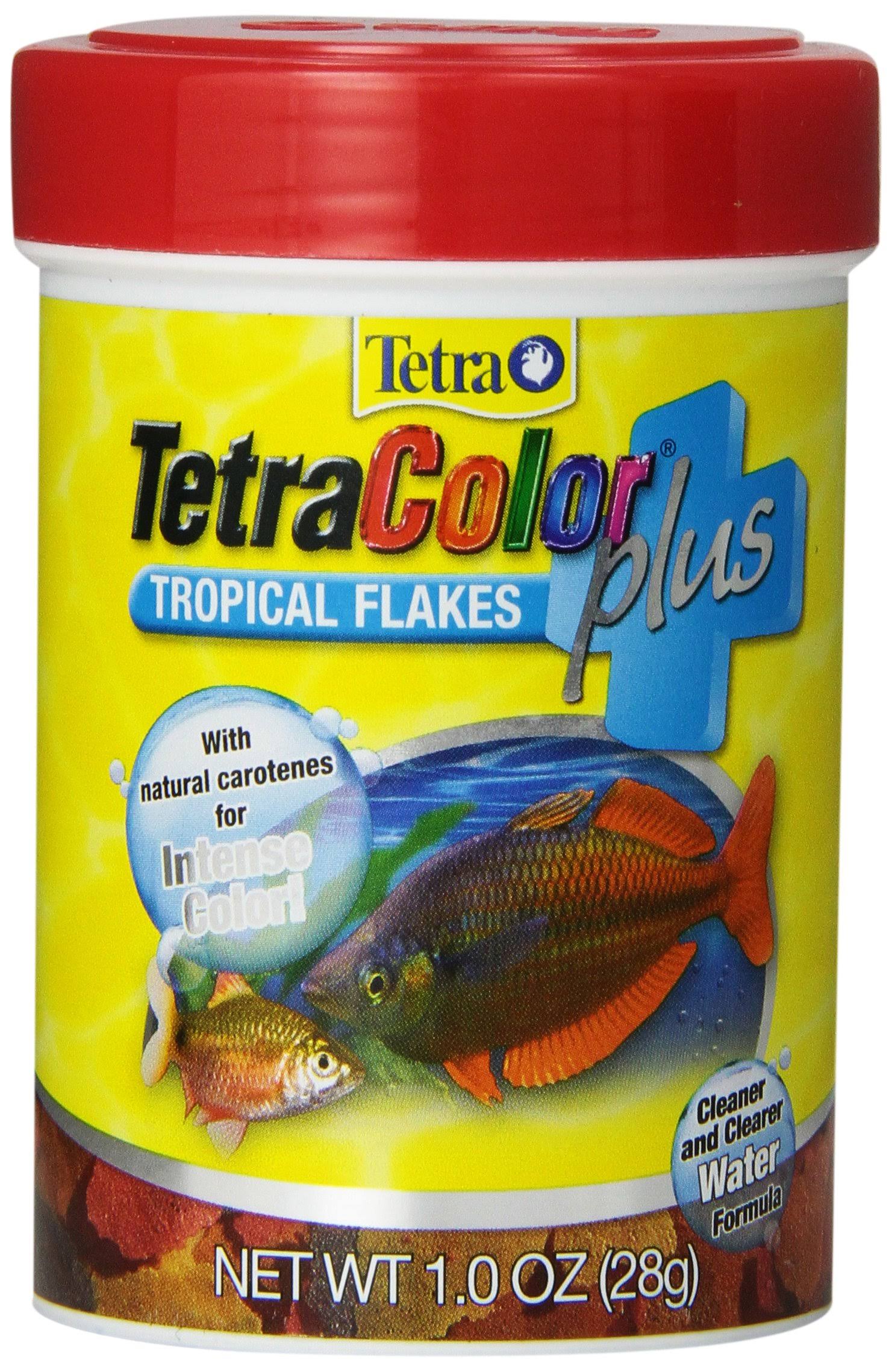 Tetra TetraColor Plus Tropical Flakes Fish Food - 1oz