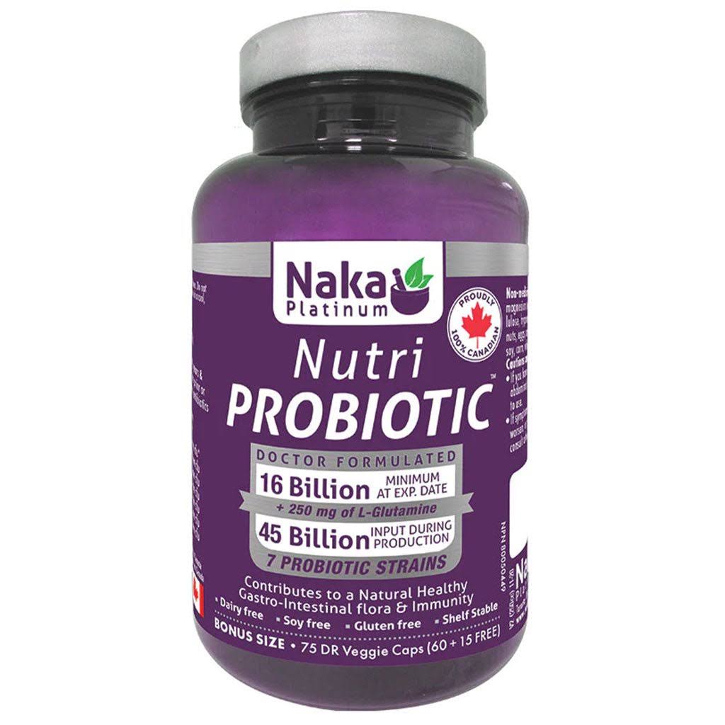 Naka Platinum NUTRI PROBIOTIC, 75 Vcaps