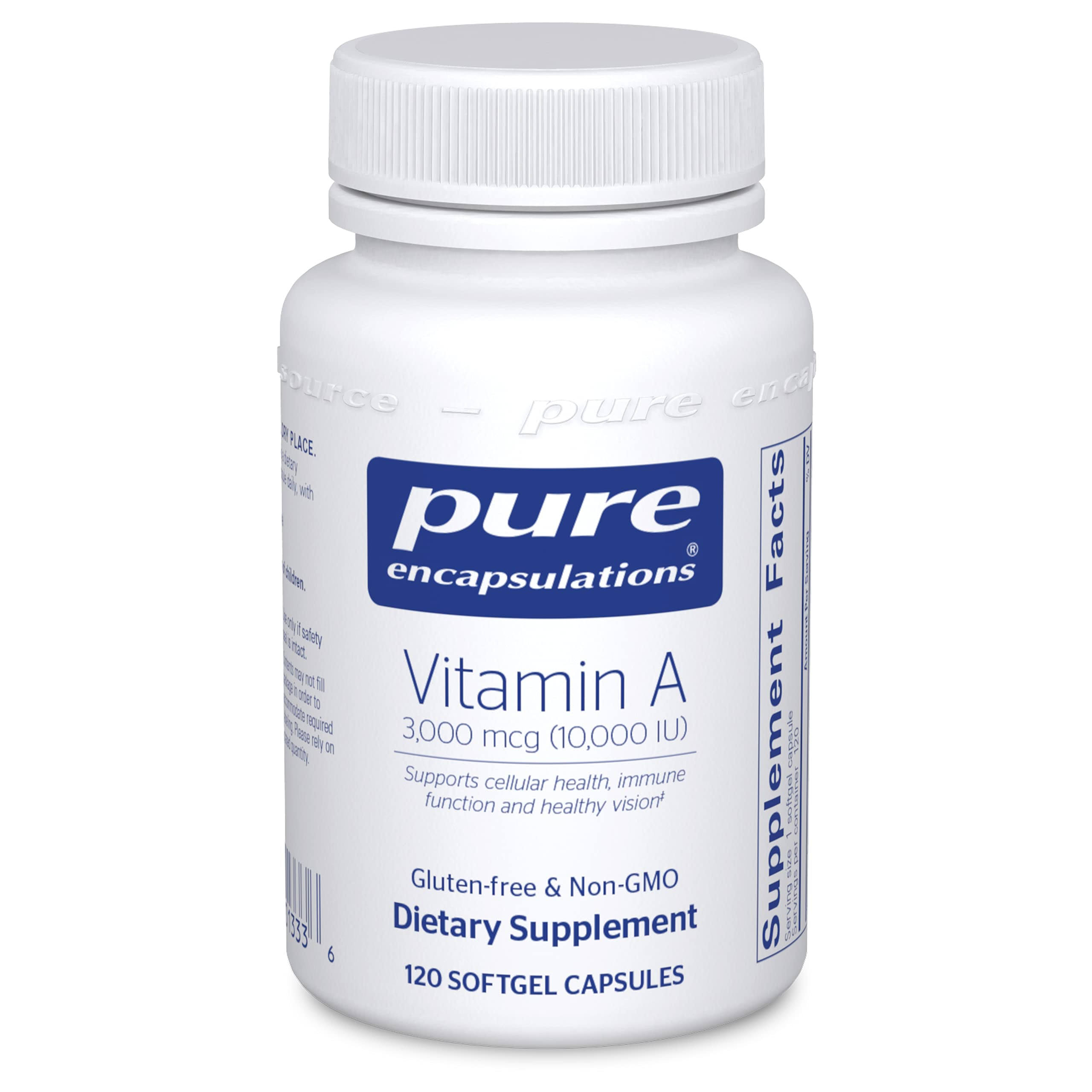 Pure Encapsulations Vitamin A - 120 Soft Gels