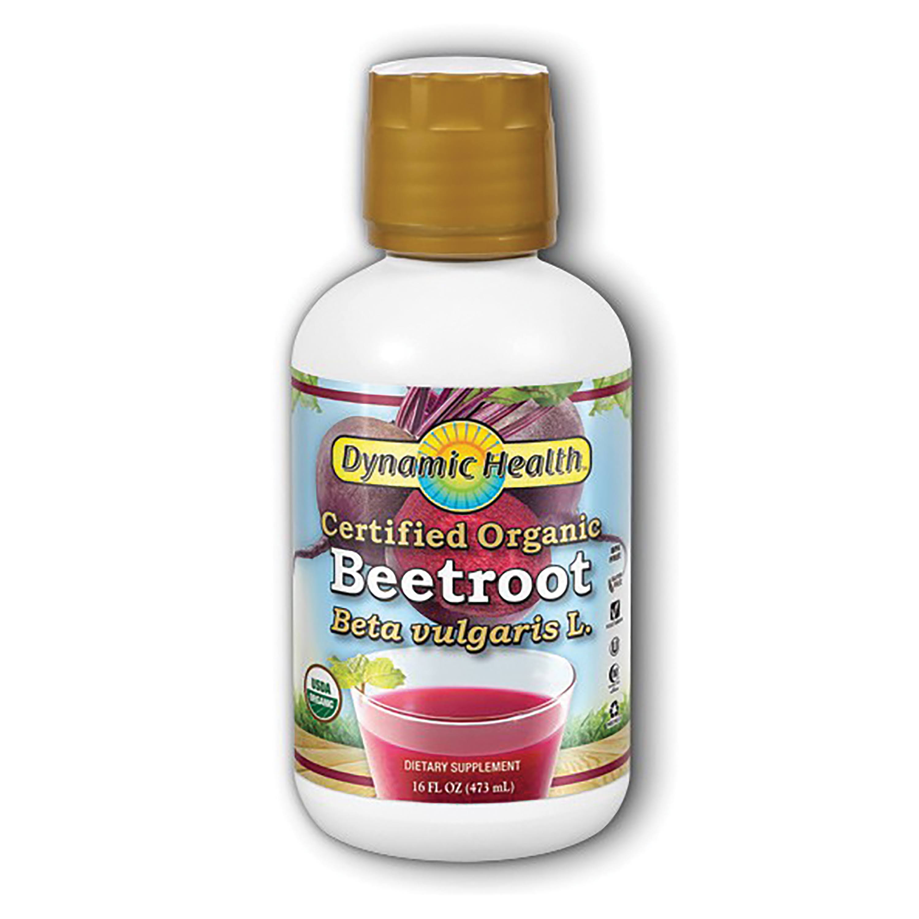 Dynamic Health Certified Organic Juice - Beetroot, 16oz