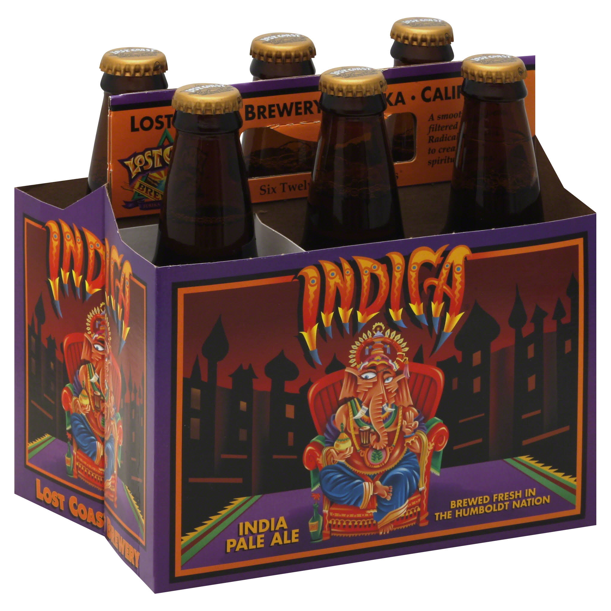 Lost Coast Indica India Pale Ale - 6 pack, 12 oz bottles
