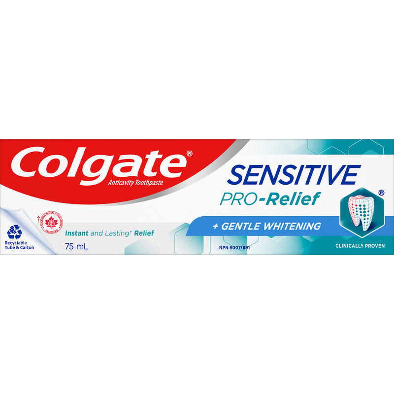 Colgate Sensitive Pro-Relief Toothpaste - Gentle Whitening, 75ml