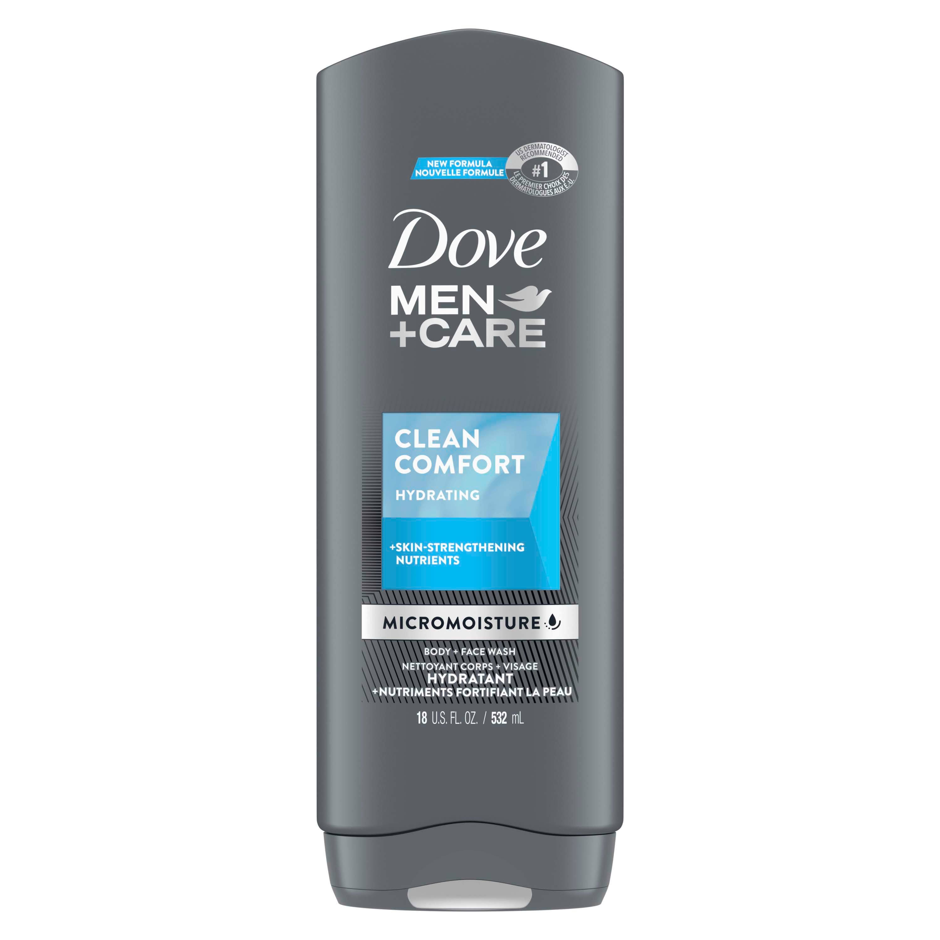 Dove Men and Care Body and Face Wash - Clean Comfort, 18oz