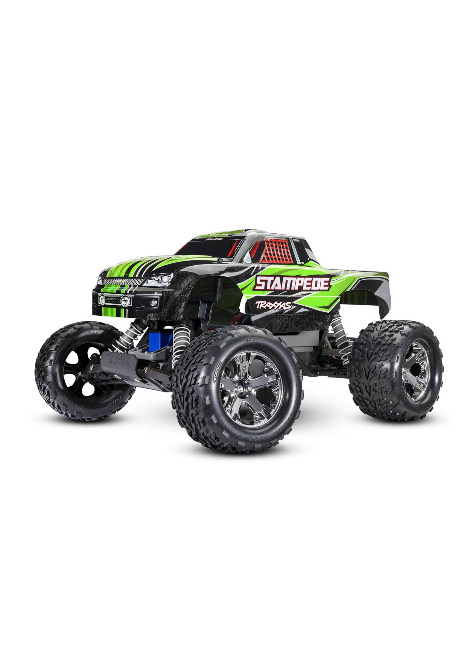 Traxxas TRX36054-8 Stampede 1:10 2WD Monster Truck RTR With Battery & USB-C Charger Green