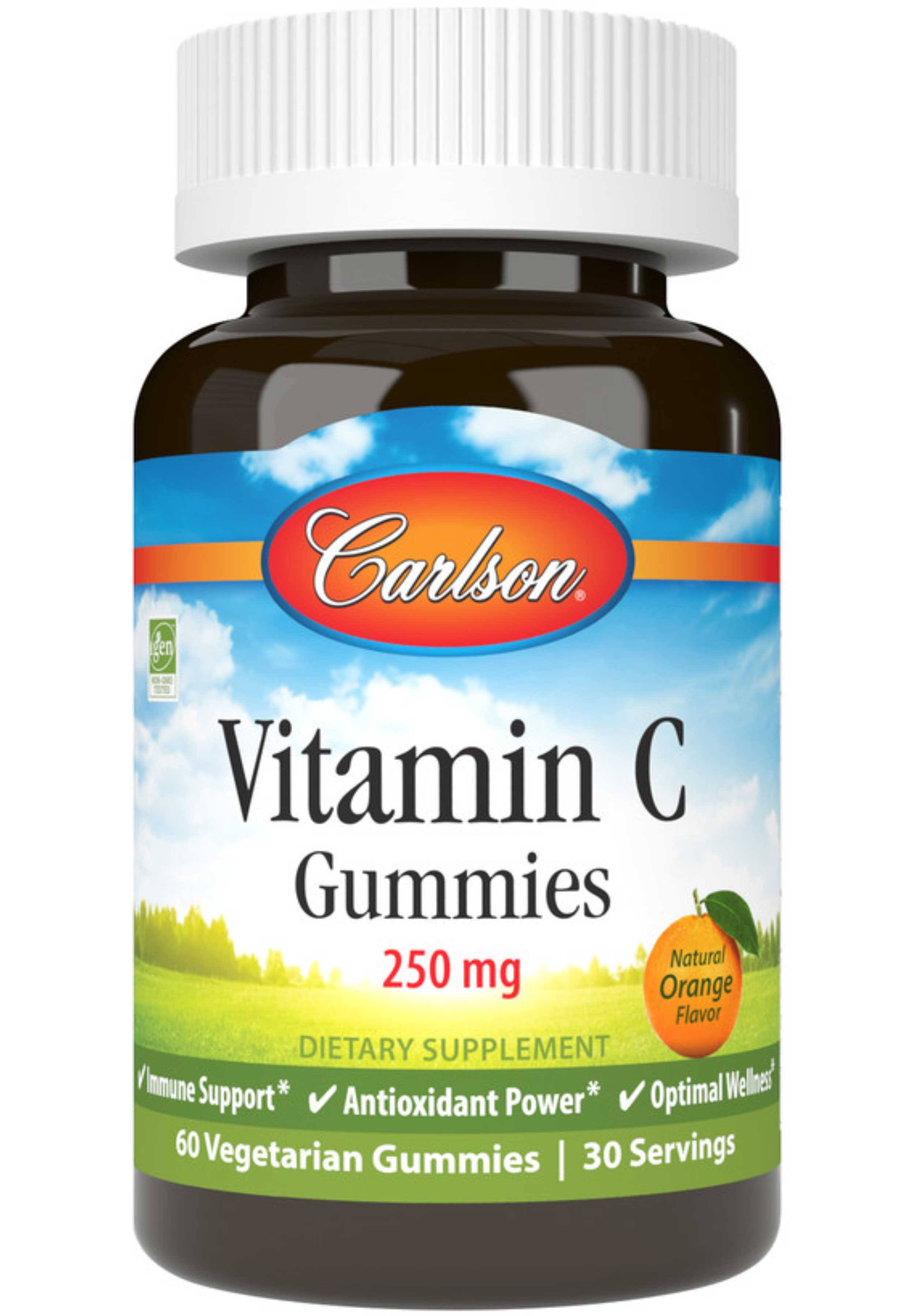 Carlson Vitamin C Gummies Supplements - 60ct