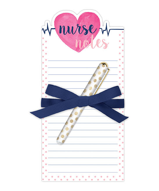 Lady Jayne Ltd. Notepad and Notebook 'Nurse Notes' Notepad & Pen One-Size