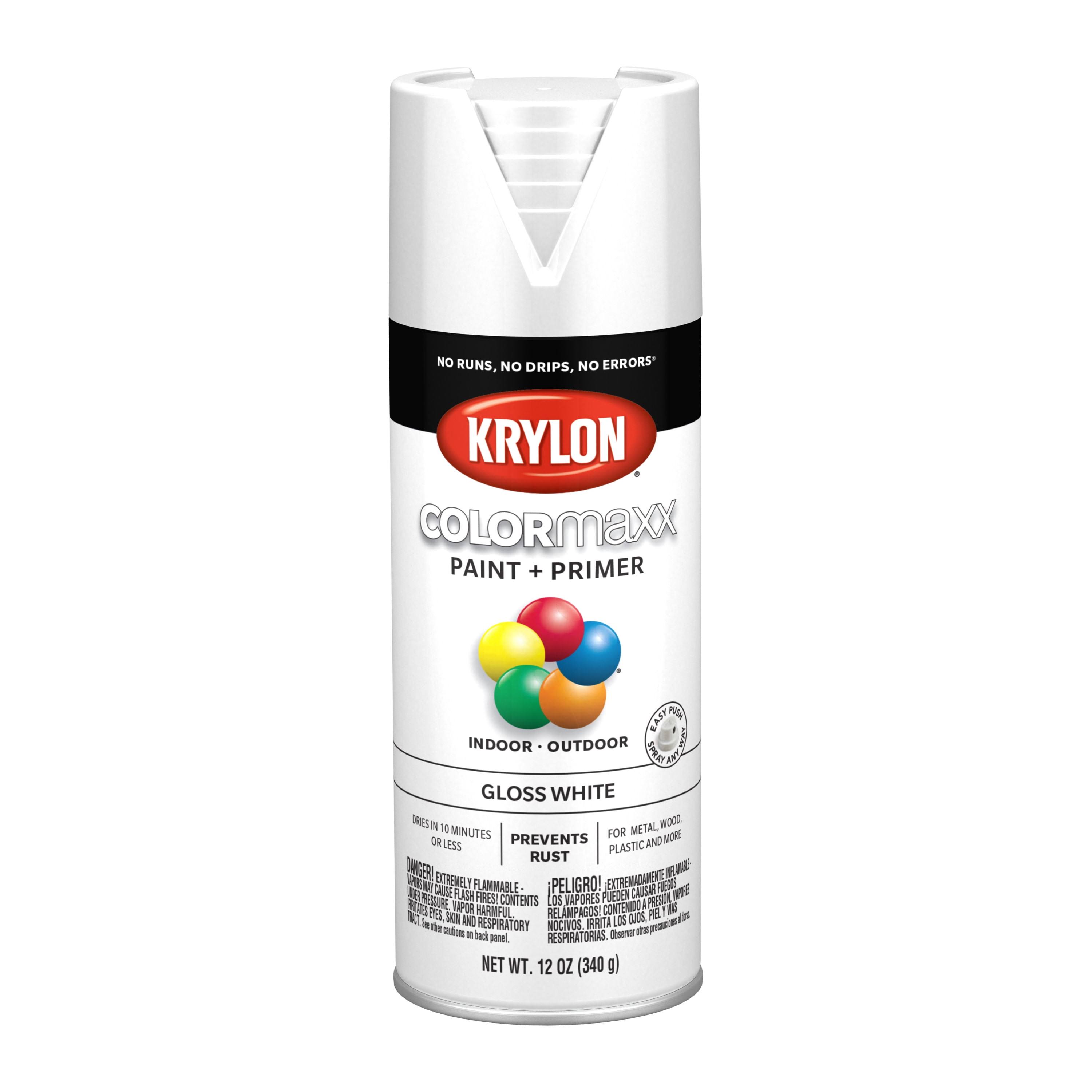 KRYLON COLORmaxx Spray Paint Gloss White 12 oz Aerosol Can K05545007