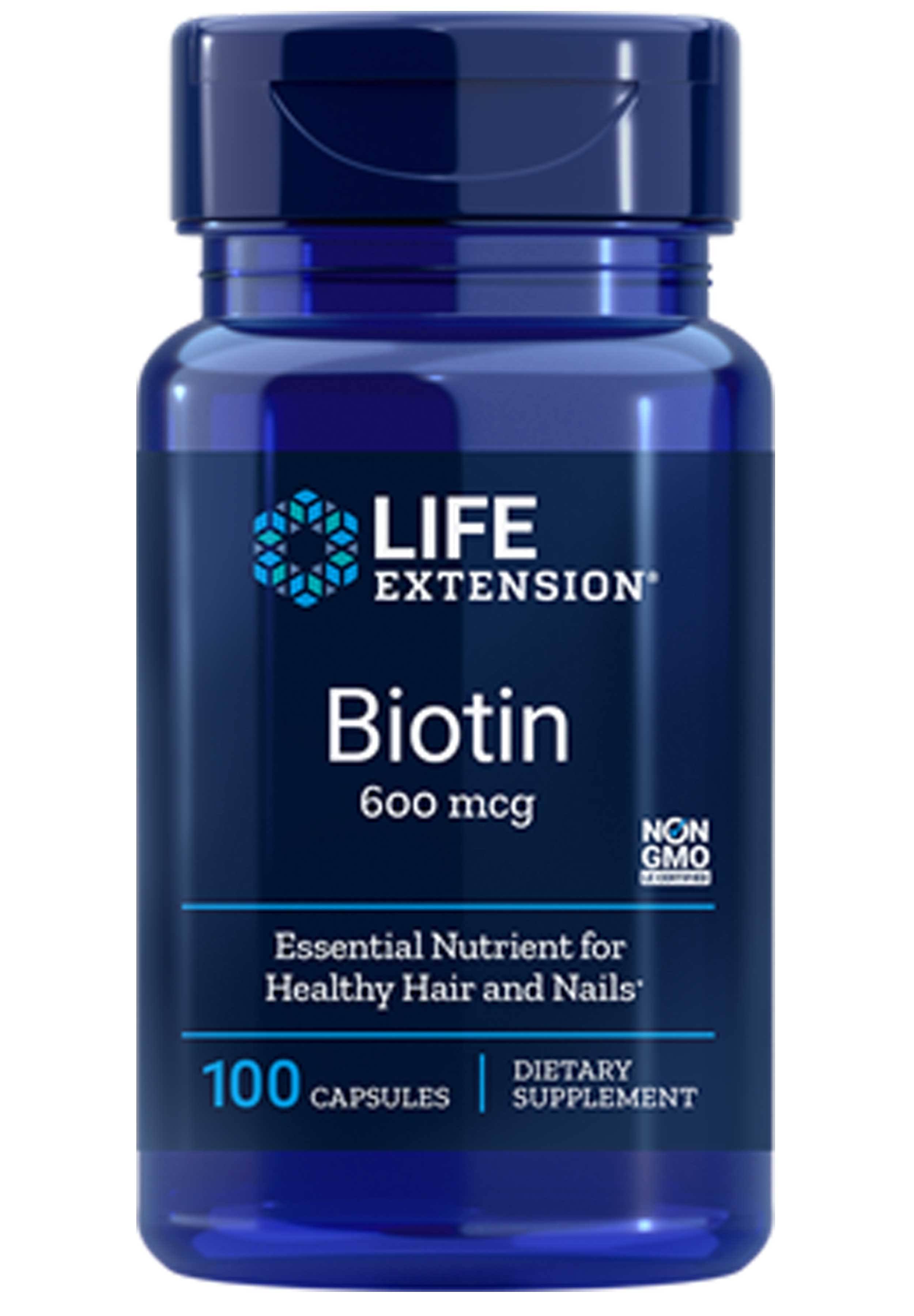 Life Extension Biotin Dietary Supplement - 600mcg, 100ct