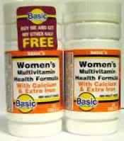 Basic Vitamins Women's Multivitamin Health Formula Tablets - 180 Ct