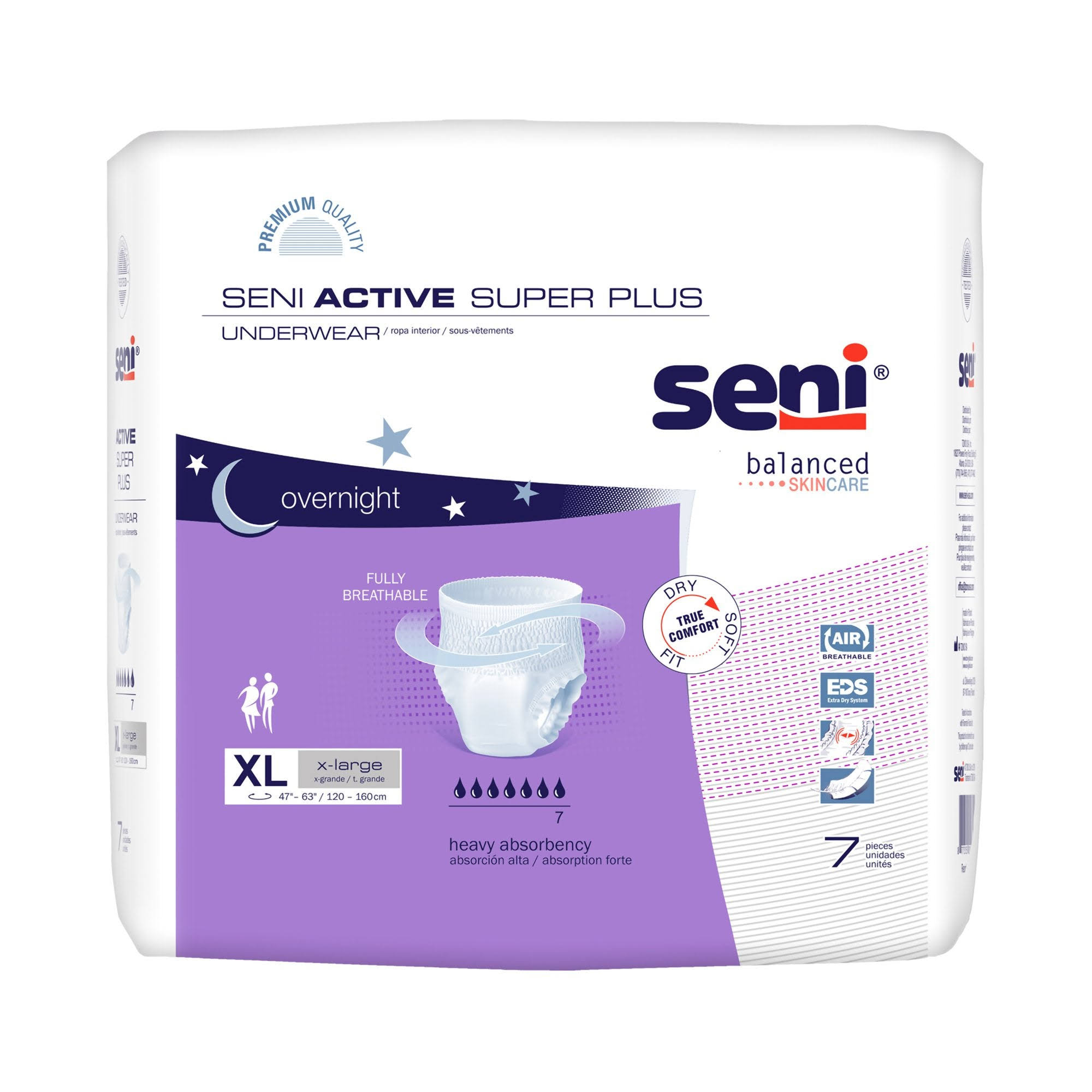 Seni Active Super Plus Pull-On Underwear X-Large - Pack of 7