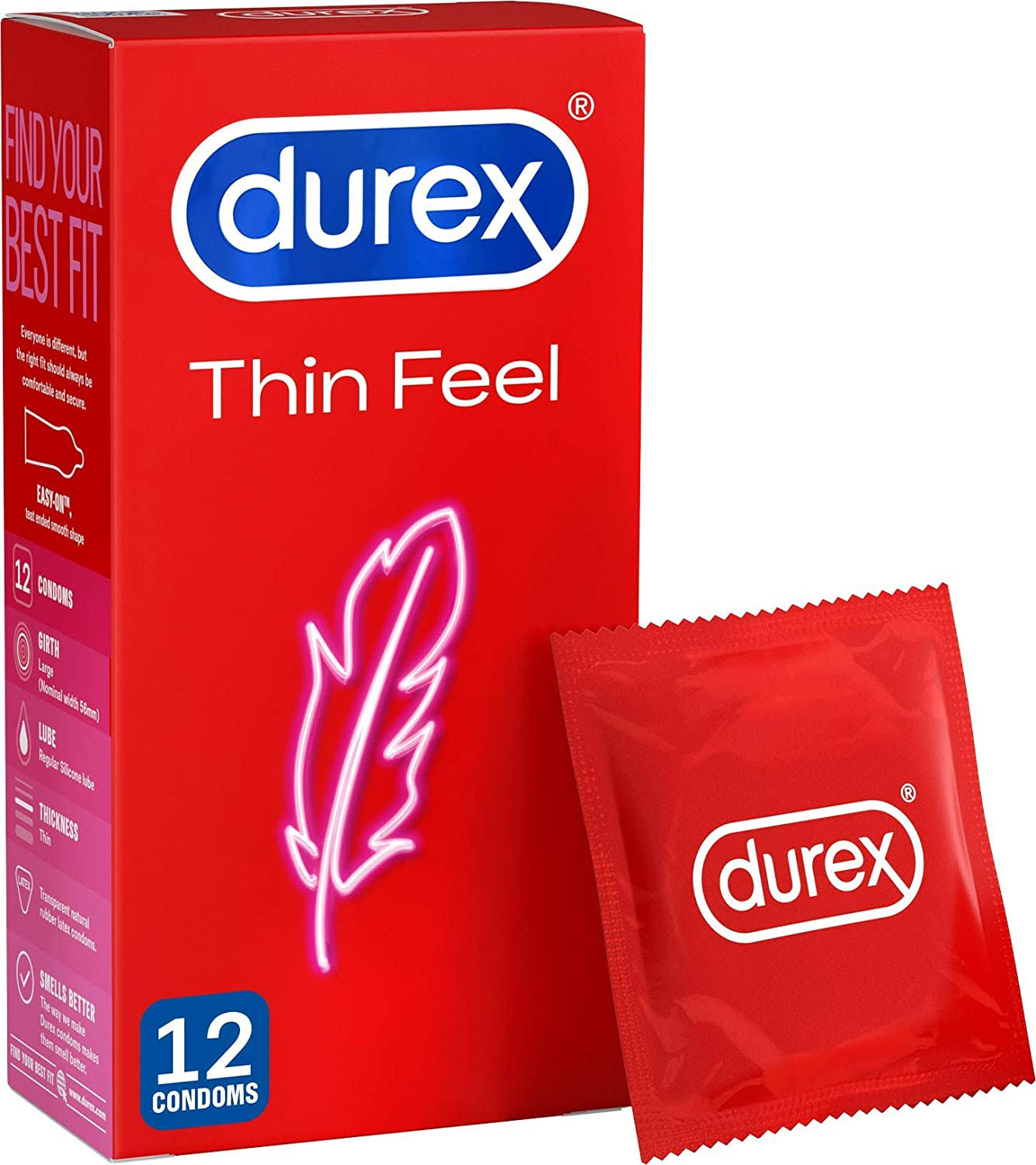 Durex Thin Feel Condoms - 12pcs
