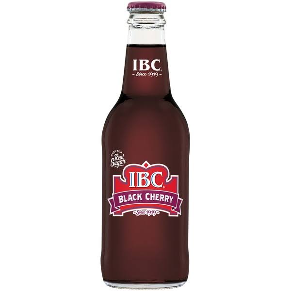 Ibc Black Cherry Soda - 12oz, 12pk