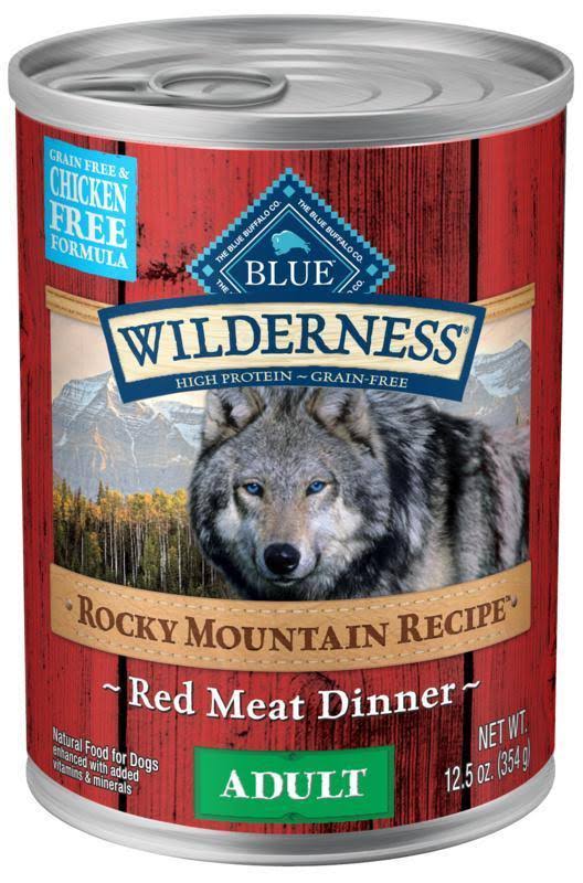 Blue Buffalo Wilderness Rocky Mountain Recipe Adult Red Meat Dog Food - 12.5oz