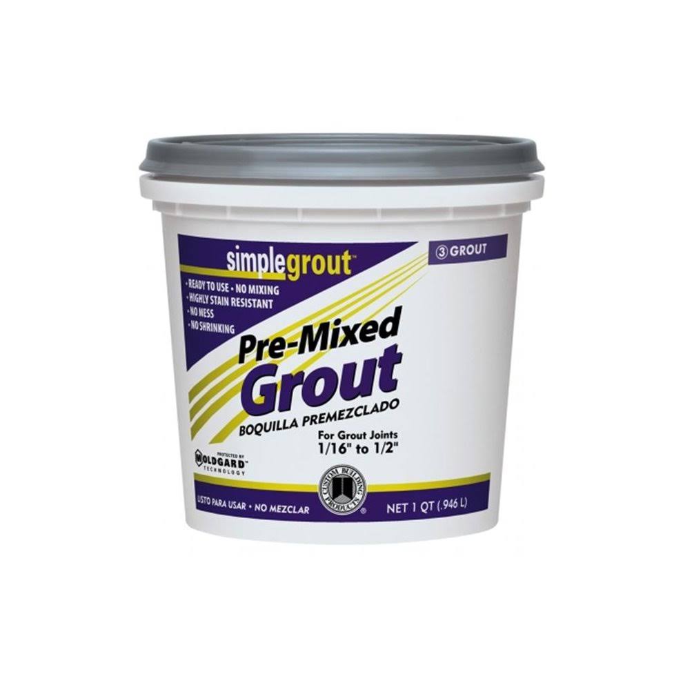 Custom Building Products SimpleGrout Pre-Mixed Grout - Bright White